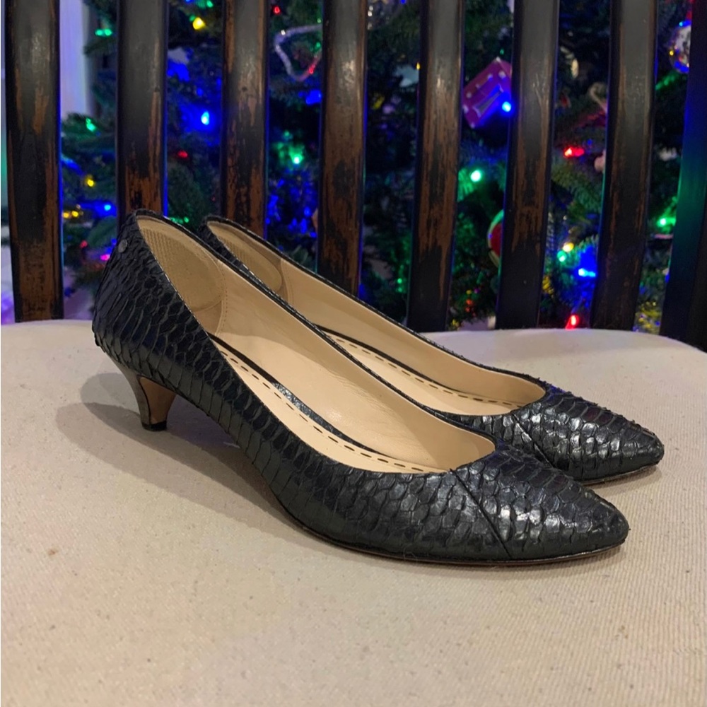 Coach Black Kitten Heel Pumps Size 6